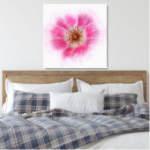 hellrosa Blume Leinwanddruck (Insitu (Schlafzimmer))