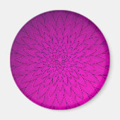 Hellrosa Blume Magnet (Vorne)