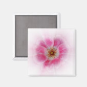 hellrosa Blume Magnet (Vorderseite/Rückseite)