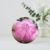 Hellrosa Blume mit Flecken Einladung (Stehend Vorderseite)