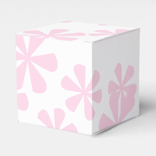 hellrosa Blume Weiß Stilgeschenk Geschenkschachtel (Vorderseite)