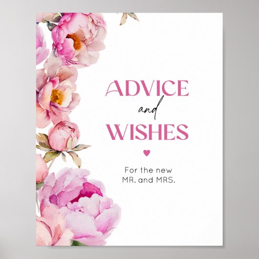 Hellrosa Blumenberatung und Wünsche für Neugeboren Poster (Vorne)