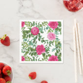 Hellrosa Blumenpapier Napkins Serviette (Beispiel)