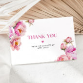 Hellrosa Blumenpony Bridal Dank Karte