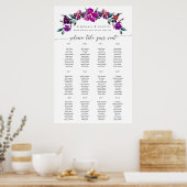 Hellrosa blumenreiche Hochzeit Bouquet Poster (Küche)