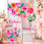 Hellrosa Blumenschrift Brautparty willkommen Acrylschild<br><div class="desc">Das hellrosa blumengeschilderte Brautparty ist mit hübschen handbemalten,  fett rosa,  orangefarbenen Blüten und Blume und Grünpflanzen gekennzeichnet. Ideal für Herbst boho themed Brautparty Garden Party. Mit einer modernen Schrift Typografie.</div>