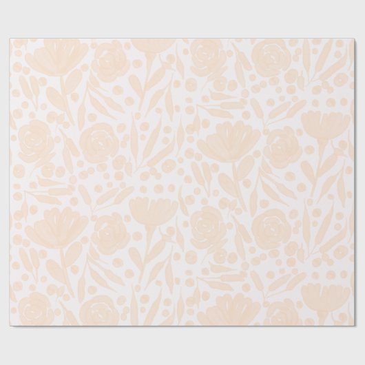 Hellrosa Blumenverpackungspapier Geschenkpapier (Flach)