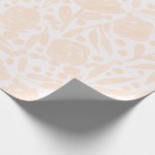 Hellrosa Blumenverpackungspapier Geschenkpapier (Ecke)