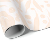Hellrosa Blumenverpackungspapier Geschenkpapier (Rolleneckpunkt)