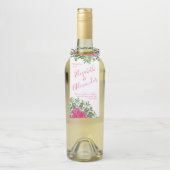 Hellrosa Blumenzehen Flaschenanhänger (Auf Flasche)