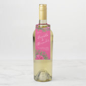 Hellrosa Blumenzehen Flaschenanhänger (Auf Flasche)