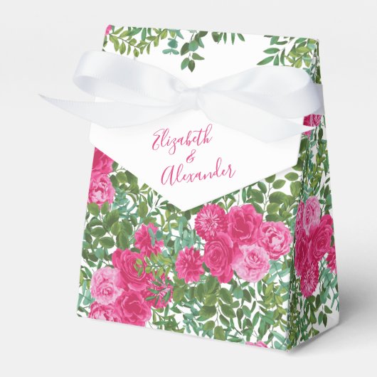 Hellrosa Blumenzehen Geschenkschachtel (Vorderseite)