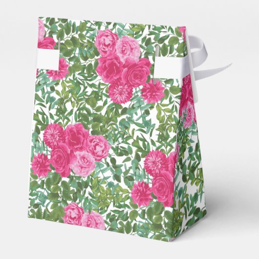 Hellrosa Blumenzehen Geschenkschachtel (Rückseite)