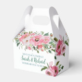 Hellrosa Blumenzehen Geschenkschachtel (Rückseite)