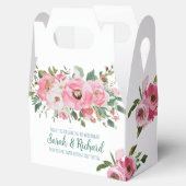 Hellrosa Blumenzehen Geschenkschachtel (Geöffnet)