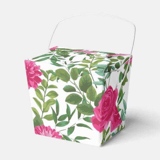 Hellrosa Blumenzehen Geschenkschachtel (Vorderseite)