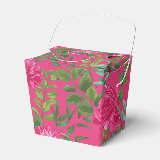Hellrosa Blumenzehen Geschenkschachtel (Vorderseite)