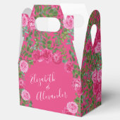 Hellrosa Blumenzehen Geschenkschachtel (Geöffnet)