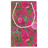 Hellrosa Blumenzehen Kleine Geschenktüte (Rückseite)