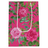 Hellrosa Blumenzehen Mittlere Geschenktüte (Rückseite)