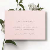 Hellrosa Blüte | Elegant Simple Wedding Save The Date