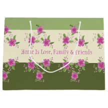 Hellrosa Blüte mit Grün