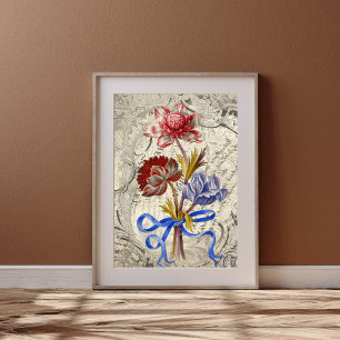 Hellrosa Bouquet aus Blume Dekoupage Paper Seidenpapier