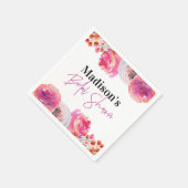 Hellrosa Brautparty Napkin Serviette (Ecke)