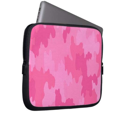 Hellrosa Camouflage Laptop-Sieb Laptopschutzhülle (Vorne Rechts)