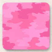 Hellrosa Camouflage Untersetzer (Vorderseite)