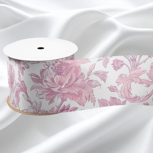 Hellrosa Chinoiserie Dekoupage Satinband