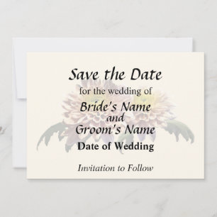 Hellrosa Chrysanthemen Save The Date