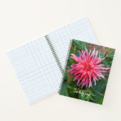 Hellrosa Dahlia Blume. Notizblock (Innenseite)