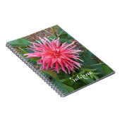 Hellrosa Dahlia Blume. Notizblock (Rechte Seite)