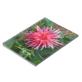 Hellrosa Dahlia Blume. Notizblock (Linke Seite)