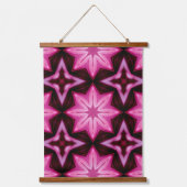 Hellrosa Dahlia, floral, Set von 3 Jahren Wandteppich Mit Holzrahmen (Vorderseite 2)