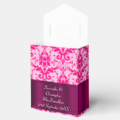 Hellrosa Damastenhochzeit Geschenkschachtel (Geöffnet)