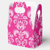 Hellrosa Damastenhochzeit Geschenkschachtel (Geöffnet)