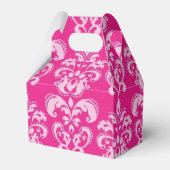 Hellrosa Damastenhochzeit Geschenkschachtel (Vorderseite)