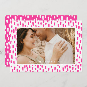 Hellrosa Dashing Foto Frame Holiday Card Feiertagskarte