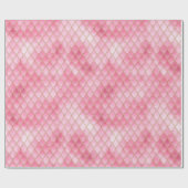 Hellrosa Drachenskala Geschenkpapier (Flach)