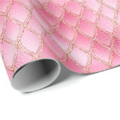 Hellrosa Drachenskala Geschenkpapier (Rolleneckpunkt)