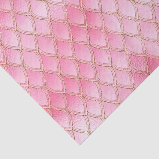 Hellrosa Drachenskala Seidenpapier (Detail)