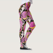Hellrosa Dragon Tattoo Punk Rock Leggings (Rechts)
