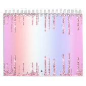 Hellrosa Drilling Unicorn Rainbow Pastel Shades Kalender (Titelbild)