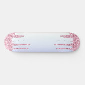 Hellrosa Drilling Unicorn Rainbow Pastel Shades Skateboard (Horizontal)