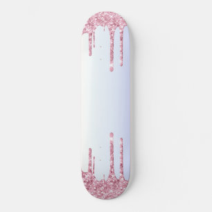 Hellrosa Drilling Unicorn Rainbow Pastel Shades Skateboard