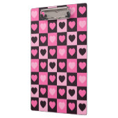 Hellrosa dunkelrosa, dunkelbordeauxfarben Schachte Klemmbrett (Links)