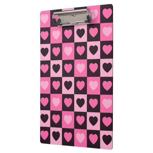 Hellrosa dunkelrosa, dunkelbordeauxfarben Schachte Klemmbrett (Links)