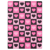 Hellrosa dunkelrosa, dunkelbordeauxfarben Schachte Klemmbrett (Rückseite)